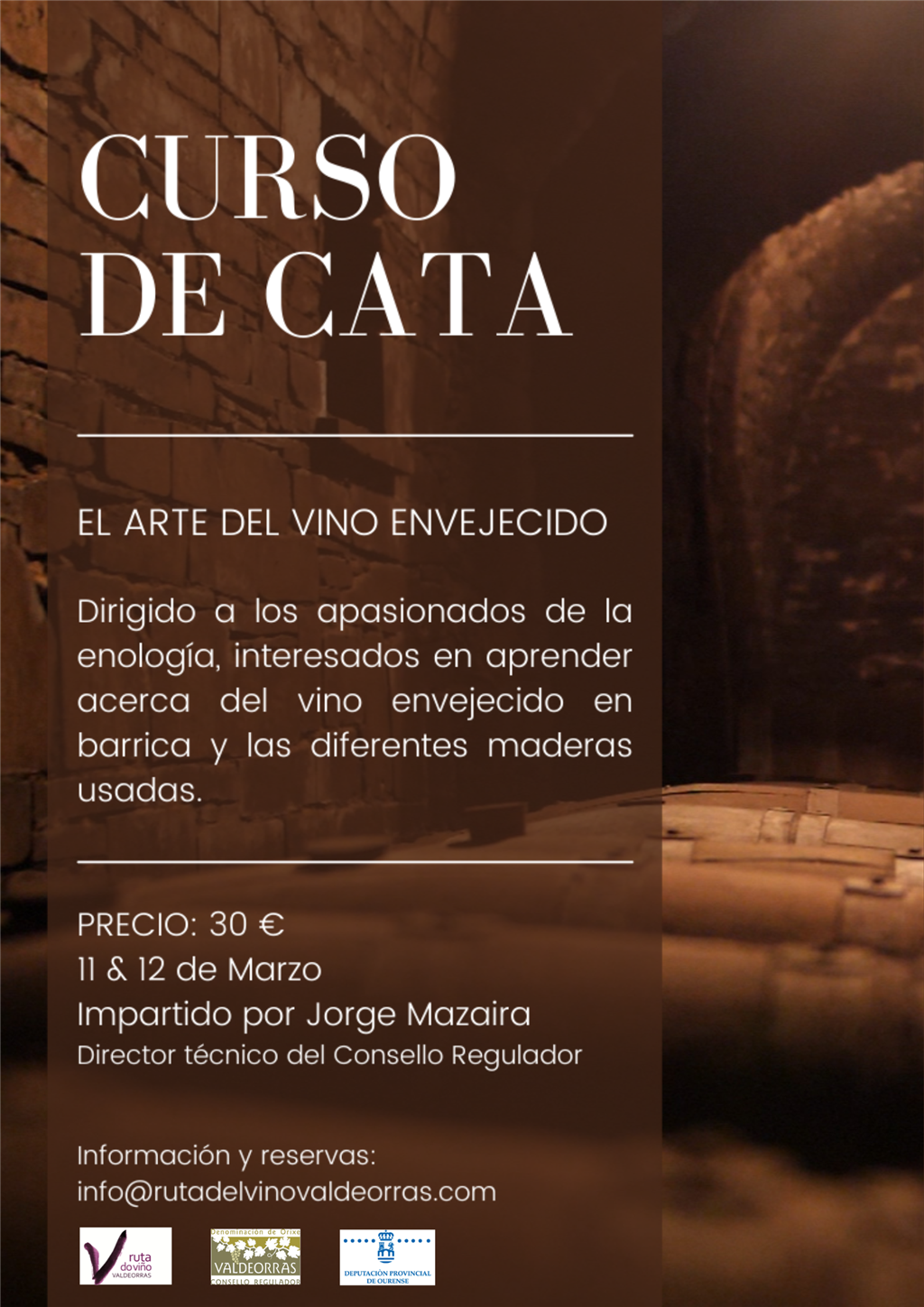 CURSO DE CATA EL ARTE DEL VINO ENVEJECIDO